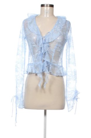 Damski kardigan Bershka, Rozmiar S, Kolor Niebieski, Cena 23,99 zł, #136726494