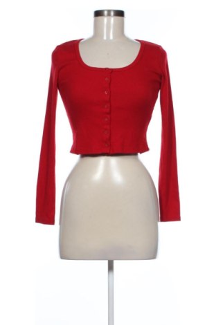 Damski kardigan Bershka, Rozmiar S, Kolor Czerwony, Cena 148,32 zł, #136770968