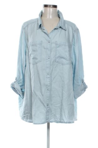 Γυναικείο πουκάμισο Unbranded, Μέγεθος 3XL, Χρώμα Μπλέ, Τιμή 15,99 €, #136712131