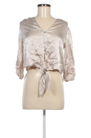 Cămașă de femei Zara, Mărime S, Culoare Bej, Preț 116,03 Lei, #136773890