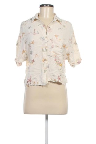 Дамска риза Pull&Bear, Размер S, Цвят Бежов, Цена 5,62 €, #136684154