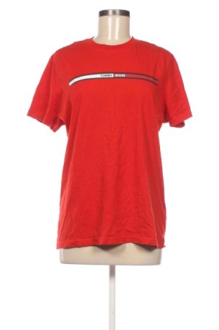 Damski T-shirt Tommy Hilfiger, Rozmiar L, Kolor Czerwony, Cena 99,99 zł, #136727332