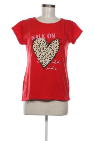Γυναικείο t-shirt Street One, Μέγεθος M, Χρώμα Κόκκινο, Τιμή 10,44 €, #136743260