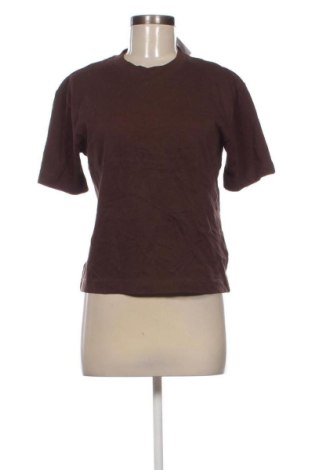Дамска тениска Gina Tricot, Размер S, Цвят Кафяв, Цена 5,62 €, #136744729