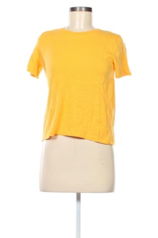 Γυναικείο t-shirt Zara, Μέγεθος S, Χρώμα Κίτρινο, Τιμή 7,99 €, #136775673