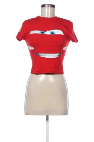 Γυναικείο t-shirt Bershka, Μέγεθος S, Χρώμα Κόκκινο, Τιμή 9,99 €, #136776296