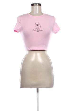 Tricou de femei Bershka, Mărime S, Culoare Roz, Preț 46,99 Lei, #136786134