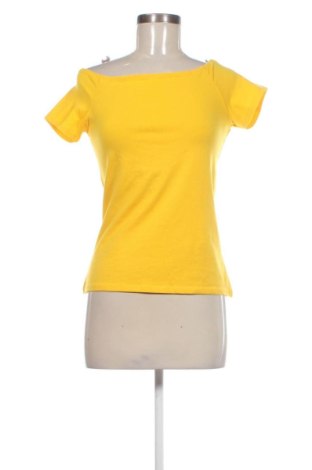 Damski T-shirt Amisu, Rozmiar XL, Kolor Żółty, Cena 77,00 zł, #136689499