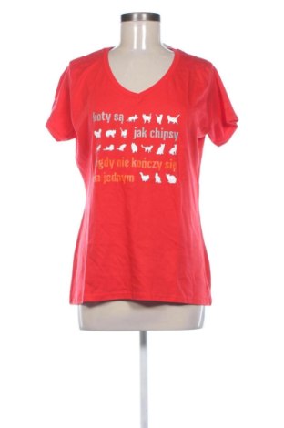 Damen T-Shirt Fruit Of The Loom, Größe XL, Farbe Rot, Preis € 8,77, #136680522