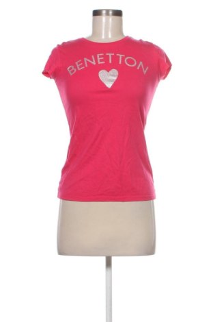 Γυναικείο t-shirt United Colors Of Benetton, Μέγεθος S, Χρώμα Ρόζ , Τιμή 10,99 €, #136767788