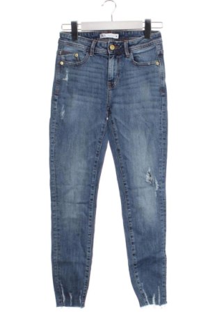 Дамски дънки Zara, Размер XS, Цвят Син, Цена 20,96 €, #136711091