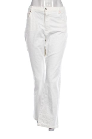 Damskie jeansy Bershka, Rozmiar XL, Kolor ecru, Cena 102,83 zł, #136737317