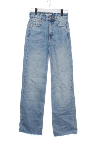 Blugi de femei Pull&Bear, Mărime XS, Culoare Albastru, Preț 40,99 Lei, #136744802