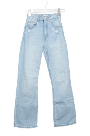 Damskie jeansy Bershka, Rozmiar XXS, Kolor Niebieski, Cena 53,58 zł, #136747759