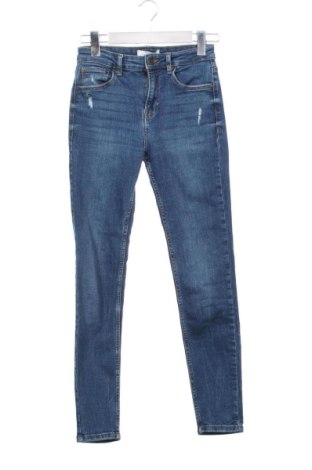 Damskie jeansy Bershka, Rozmiar XS, Kolor Niebieski, Cena 53,58 zł, #136747805