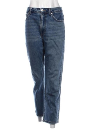 Blugi de femei Bershka, Mărime L, Culoare Albastru, Preț 55,99 Lei, #136764431