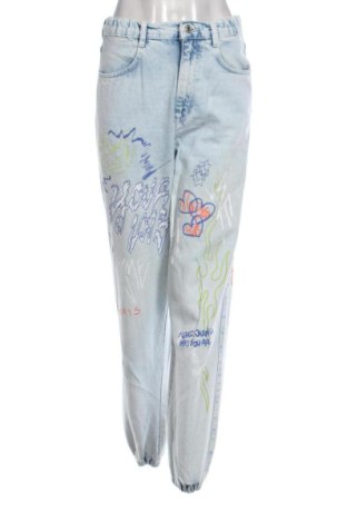 Damskie jeansy Bershka, Rozmiar S, Kolor Kolorowy, Cena 69,66 zł, #136700349