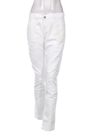 Damskie jeansy Desigual, Rozmiar XL, Kolor Biały, Cena 205,00 zł, #136688446