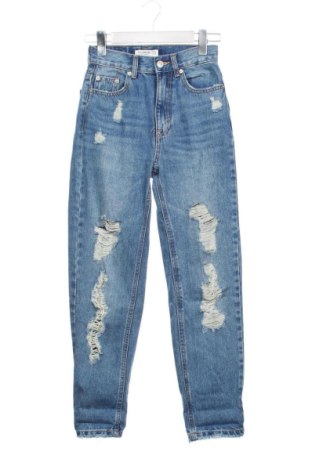 Дамски дънки Pull&Bear, Размер XXS, Цвят Син, Цена 15,00 €, #136626958