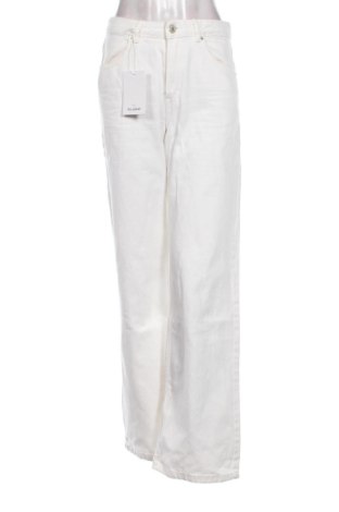 Blugi de femei Pull&Bear, Mărime S, Culoare Ecru, Preț 145,99 Lei, #136695254