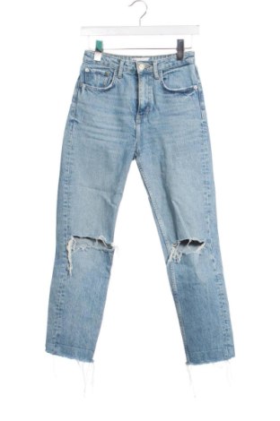 Damskie jeansy Zara, Rozmiar S, Kolor Niebieski, Cena 75,02 zł, #136696776