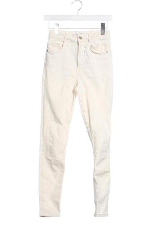 Dámske džínsy  Zara, Veľkosť XS, Farba Kremová, Cena  14,00 €, #136697385