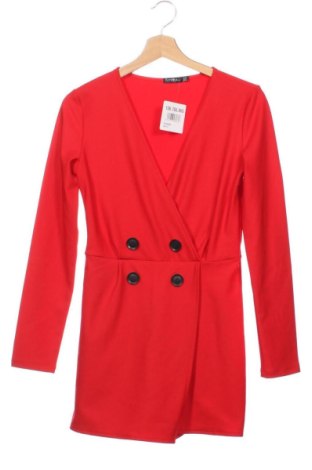 Salopetă scurtă de damă Bershka, Mărime S, Culoare Roșu, Preț 50,99 Lei, #136708965