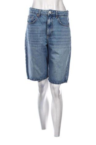 Pantaloni scurți de femei Stradivarius, Mărime S, Culoare Albastru, Preț 63,24 Lei, #136668320