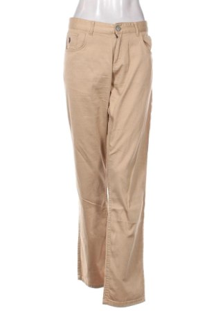 Damskie spodnie U.S. Polo Assn., Rozmiar L, Kolor Beżowy, Cena 171,47 zł, #136714836