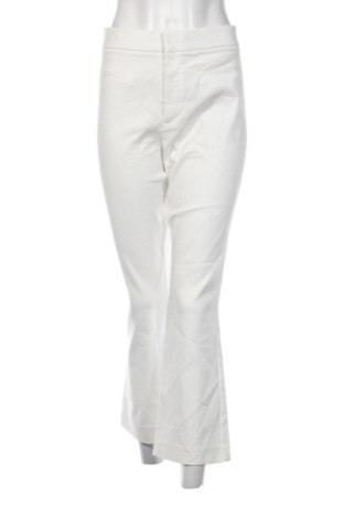 Pantaloni de femei Zara, Mărime L, Culoare Alb, Preț 91,99 Lei, #136722355