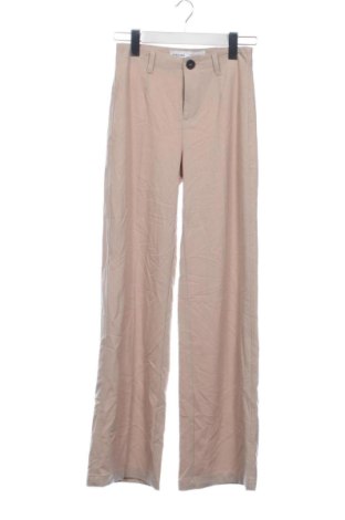 Pantaloni de femei Bershka, Mărime XS, Culoare Bej, Preț 86,99 Lei, #136731475