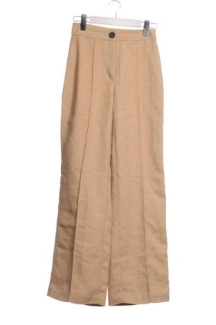 Дамски панталон Bershka, Размер XXS, Цвят Бежов, Цена 10,22 €, #136732392