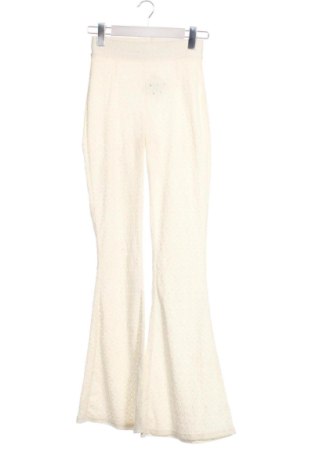 Дамски панталон Bershka, Размер XS, Цвят Екрю, Цена 11,24 €, #136733080
