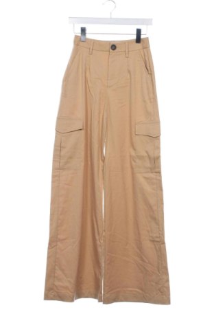 Pantaloni de femei Bershka, Mărime XXS, Culoare Bej, Preț 50,99 Lei, #136742594