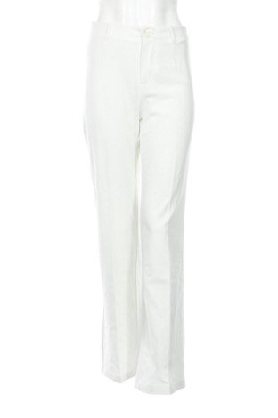 Pantaloni de femei Bershka, Mărime S, Culoare Alb, Preț 243,99 Lei, #136679422