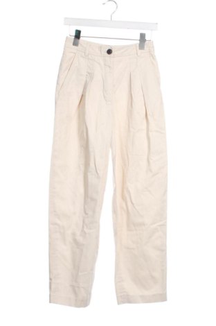 Damskie spodnie Massimo Dutti, Rozmiar XS, Kolor ecru, Cena 171,47 zł, #136695327