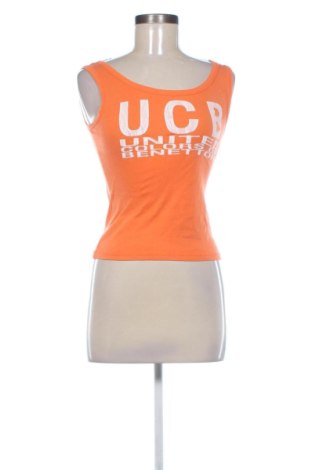 Γυναικείο αμάνικο μπλουζάκι United Colors Of Benetton, Μέγεθος S, Χρώμα Πορτοκαλί, Τιμή 7,16 €, #136681663