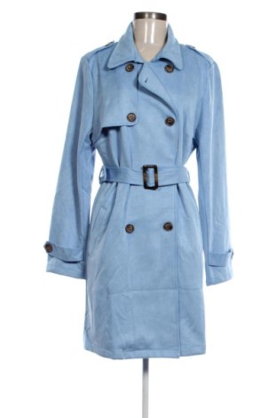 Trench de femei Allegra K, Mărime XL, Culoare Albastru, Preț 215,99 Lei