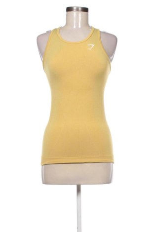Damen Sporttop Gymshark, Größe S, Farbe Gelb, Preis 10,00 €, #136748446