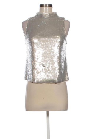 Top de femei Zara, Mărime S, Culoare Argintiu, Preț 52,99 Lei, #136729628
