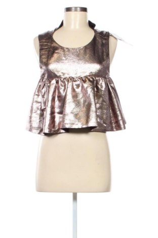 Top de femei Zara, Mărime M, Culoare Auriu, Preț 79,99 Lei, #136769973