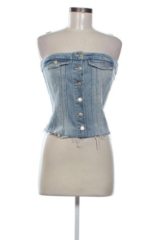 Дамски топ Zara, Размер M, Цвят Син, Цена 9,00 €, #136704817