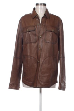 Damski skórzany płaszcz Massimo Dutti, Rozmiar XL, Kolor Brązowy, Cena 600,00 zł, #136684452