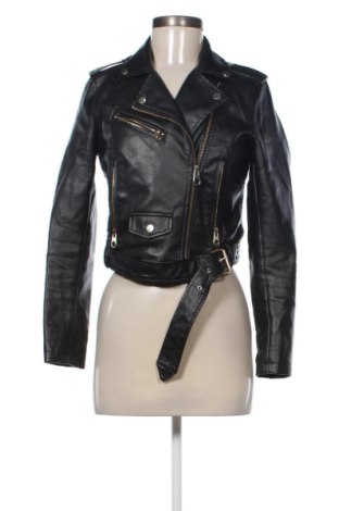 Damen Lederjacke Sinsay, Größe S, Farbe Schwarz, Preis 38,99 €, #136712648