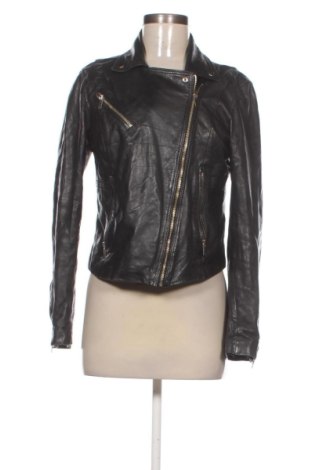 Dámská kožená bunda  Stradivarius, Velikost M, Barva Černá, Cena  729,00 Kč, #136726792