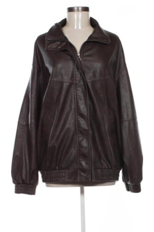 Damen Lederjacke Bershka, Größe M, Farbe Braun, Preis € 38,99