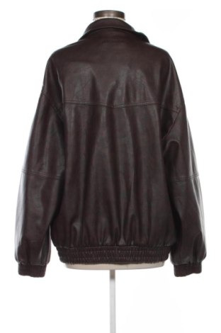 Damen Lederjacke Bershka, Größe M, Farbe Braun, Preis € 38,99