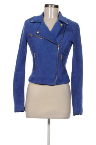 Damen Lederjacke Vero Moda, Größe XS, Farbe Blau, Preis 46,00 €, #136693880