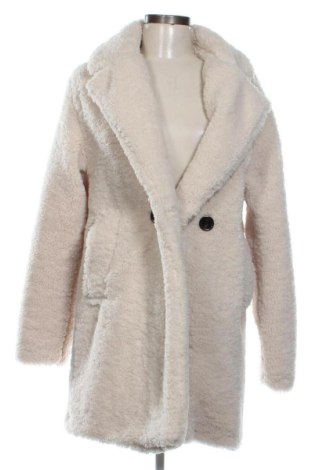 Palton de femei Bershka, Mărime S, Culoare Ecru, Preț 232,99 Lei, #136777178