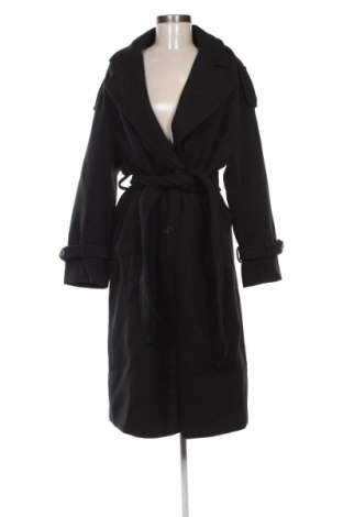 Damenmantel Bershka, Größe L, Farbe Schwarz, Preis € 93,99